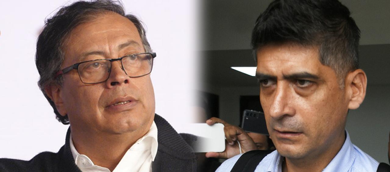 El Presidente Gustavo Petro y el Fiscal Mario Burgos.