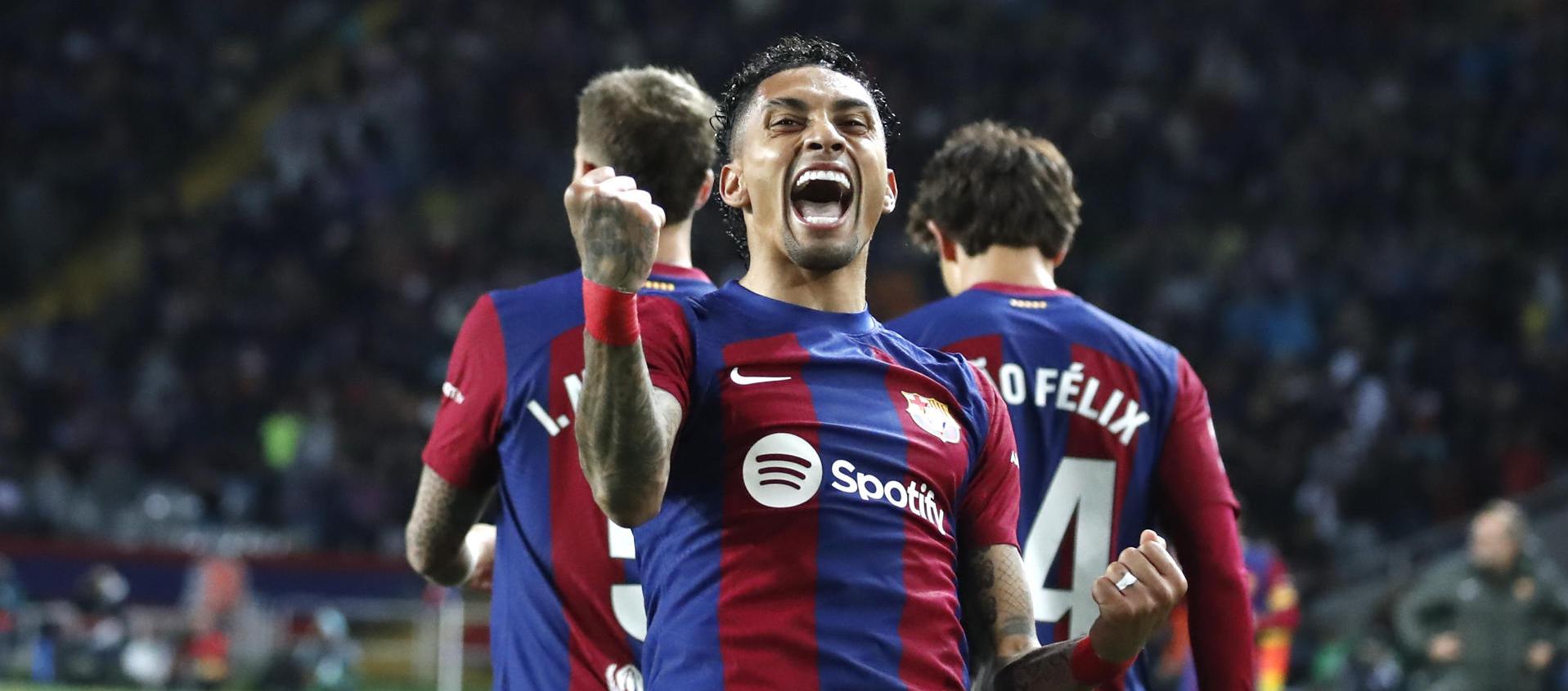 Raphinha marcó el gol de la victoria.