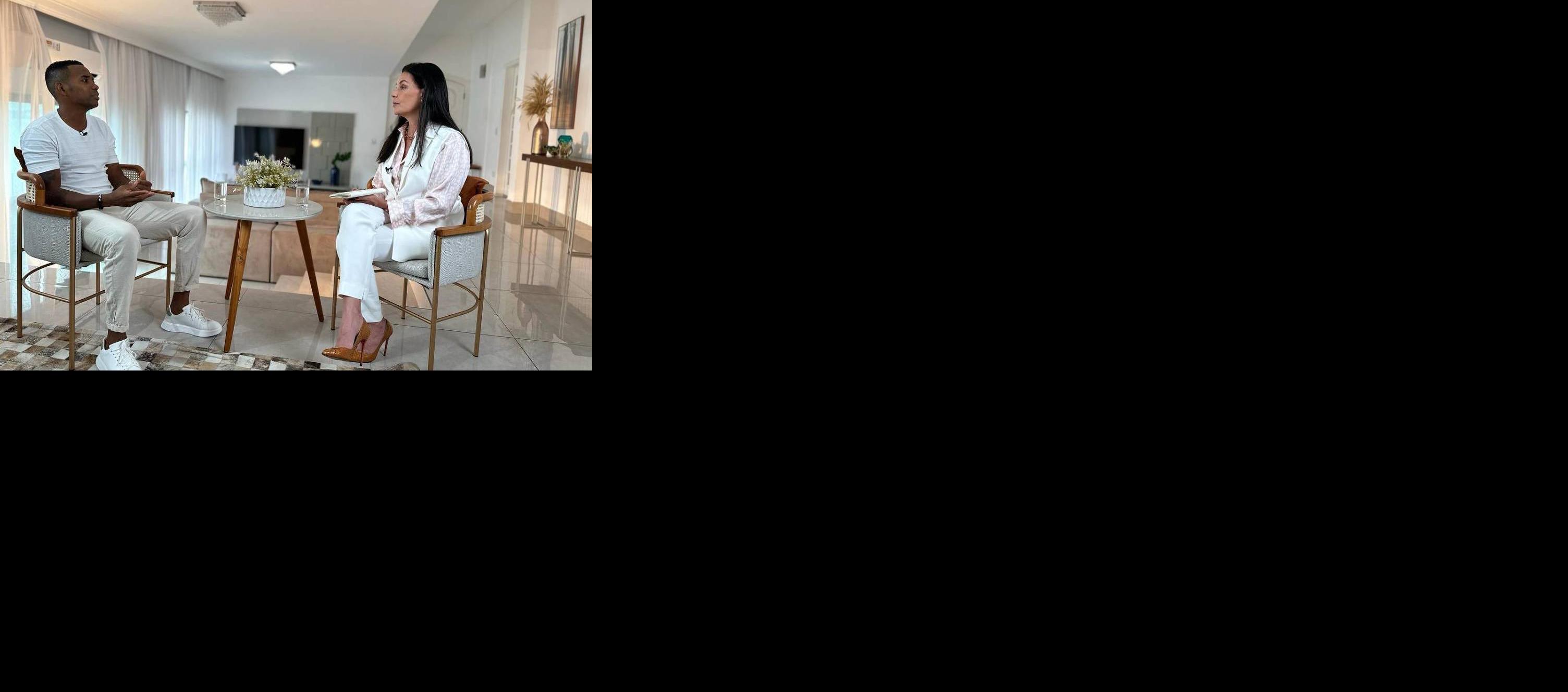 Robinho concedió una entrevista en Brasil.