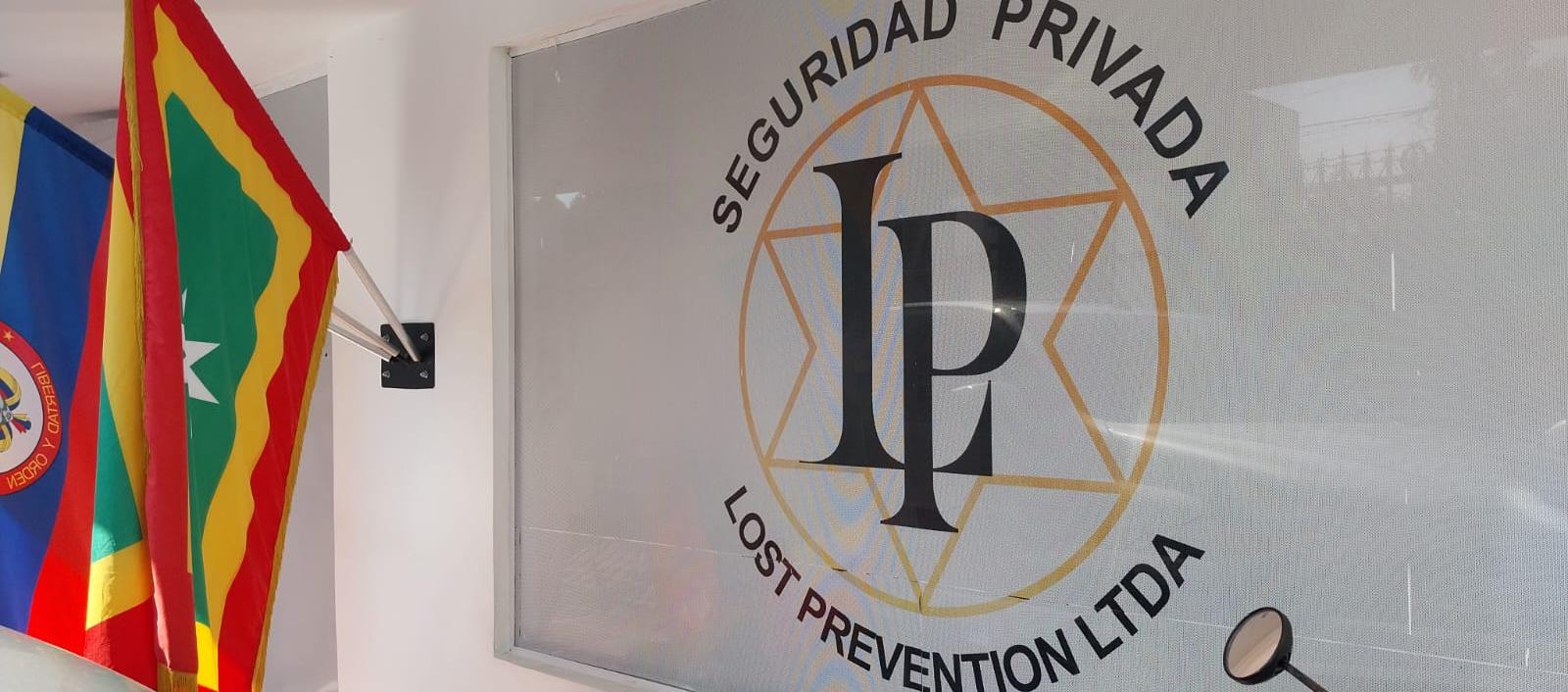 Logo de la empresa de seguridad. 
