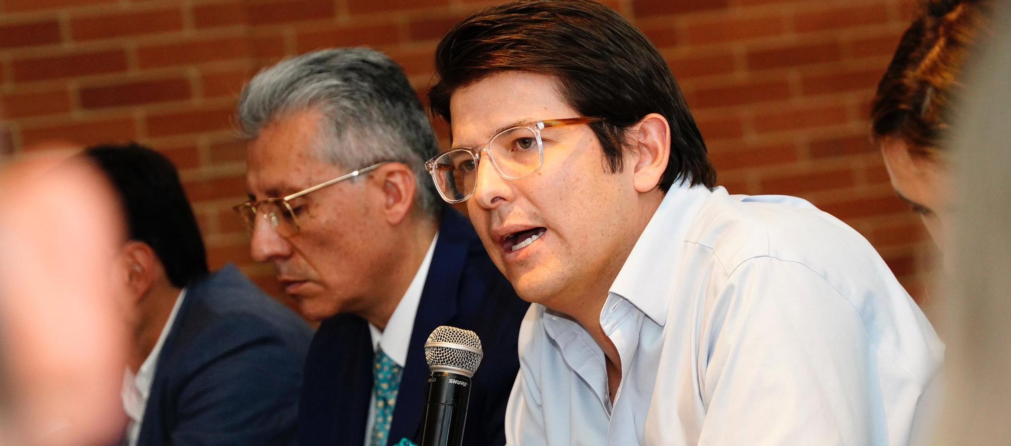 El Senador Miguel Uribe Turbay.