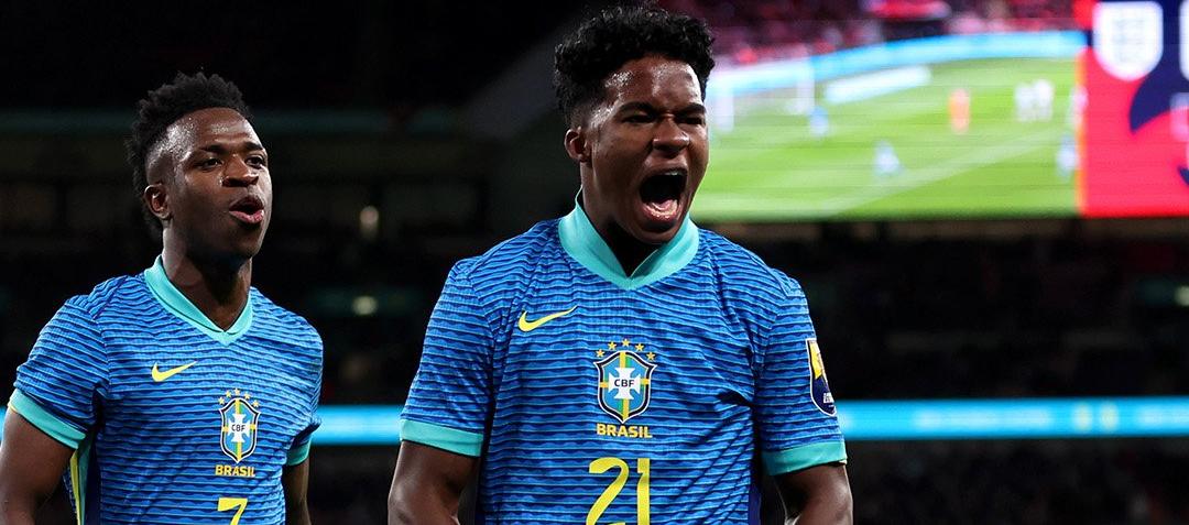 Vinícius Júnior y Endrick.