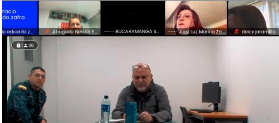 Salvatore Mancuso en la audiencia de este lunes