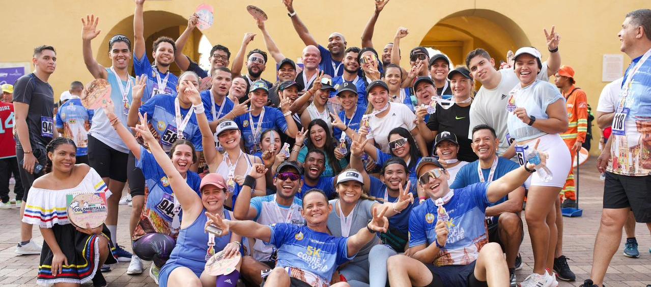 Los participantes y ganadores de la 5K de Cartagena