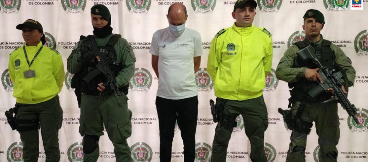 León Darío Peláez Trujillo, conocido como alias 'El flaco', capturado