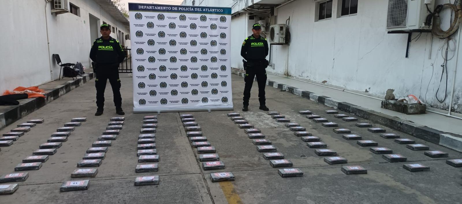 Clorhidrato de cocaína incautada.