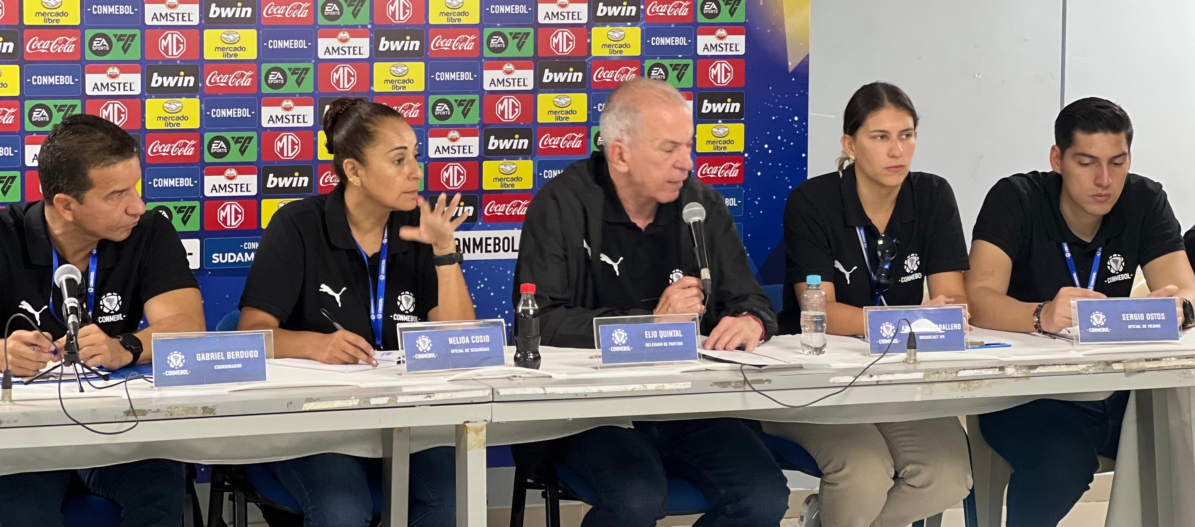 La reunión se seguridad contó con la presencia de delegados de la Conmebol. 