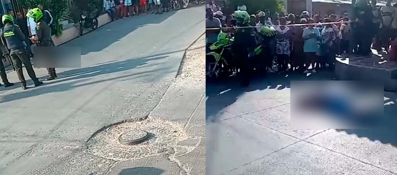 El joven murió en el sitio a causa de los disparos. 