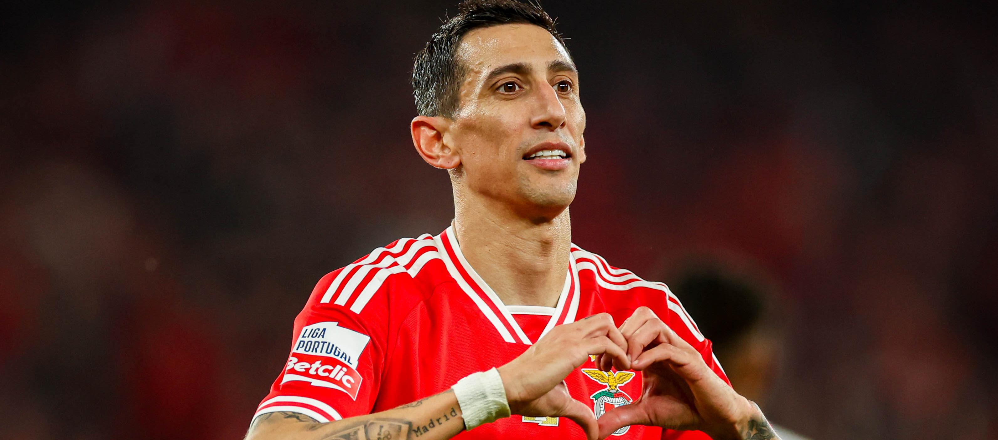 Ángel Di María, atacante argentiino del Benfica.
