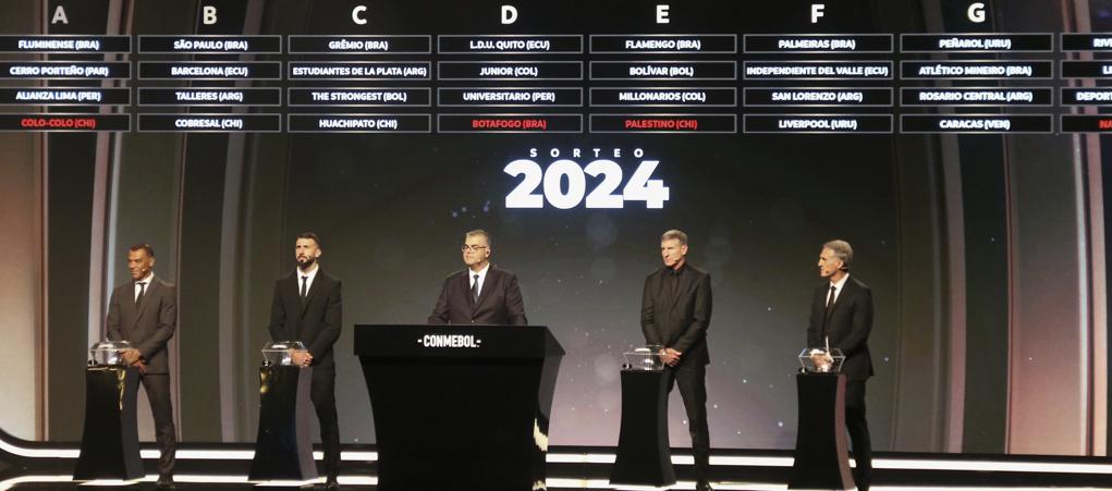 La fase de grupos de la Copa Libertadores fue sorteada el lunes en Luque (Paraguay). 