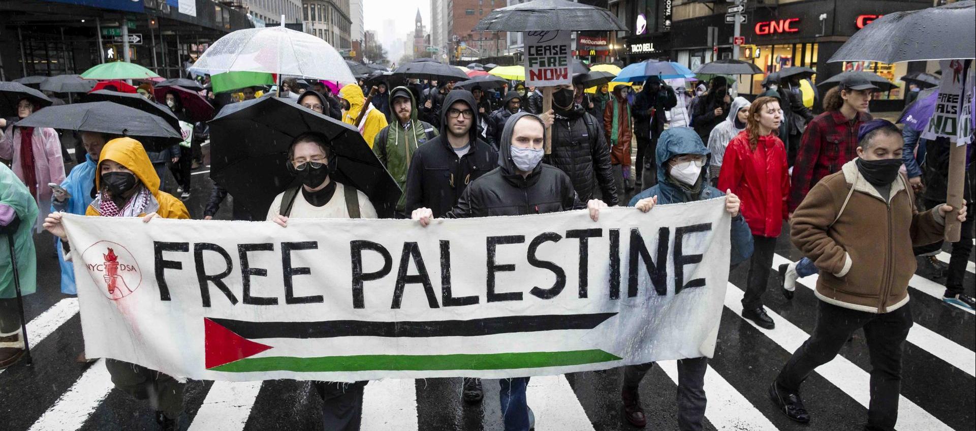 La marcha en Nueva York a favor de Palestina