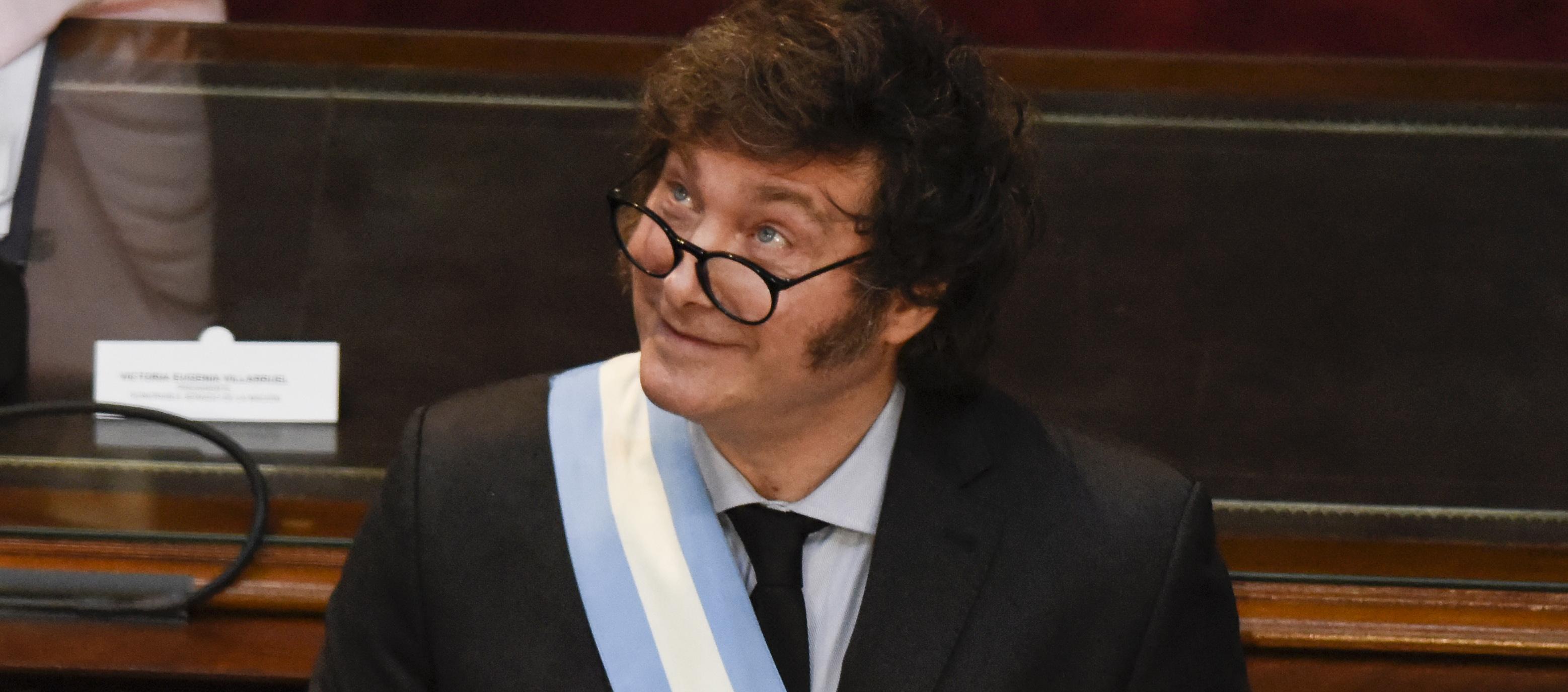 Javier Milei, presidente de Argentina. 