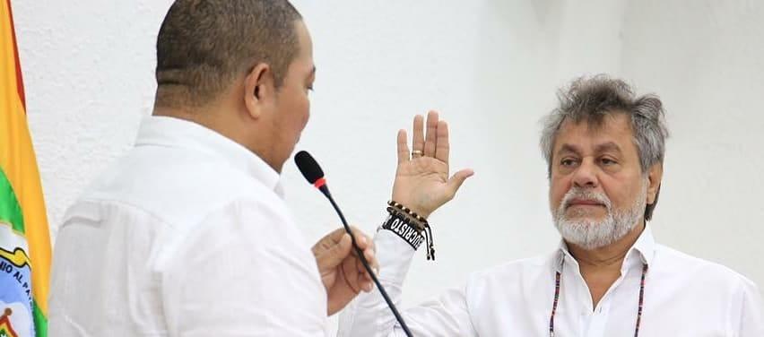 Oswaldo Díaz fue durante 23 años concejal de Barranquila. Aquí, con uno de sus grandes amigos Juan Carlos Ospino