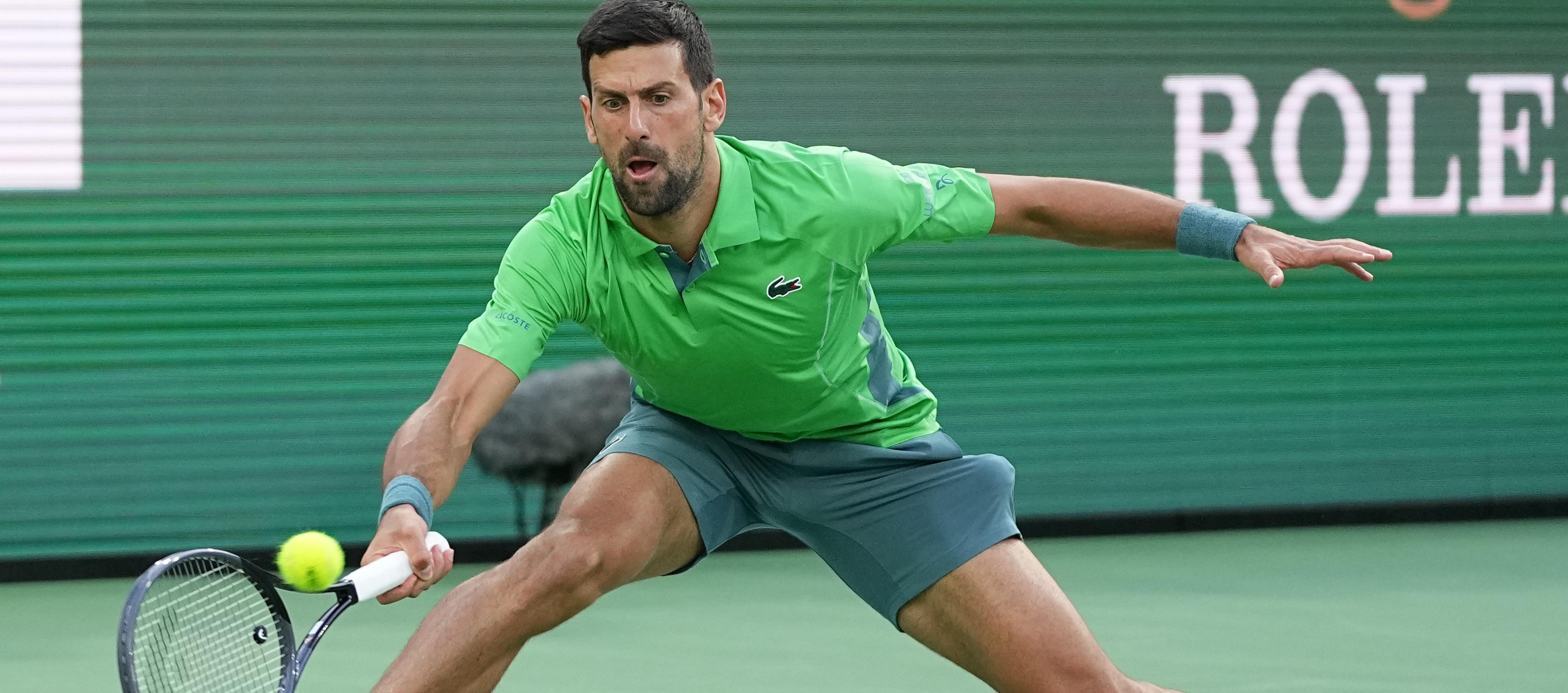 Novak Djokovic, número 1 del mundo, ha sido cinco veces campeón del Indian Wells. 