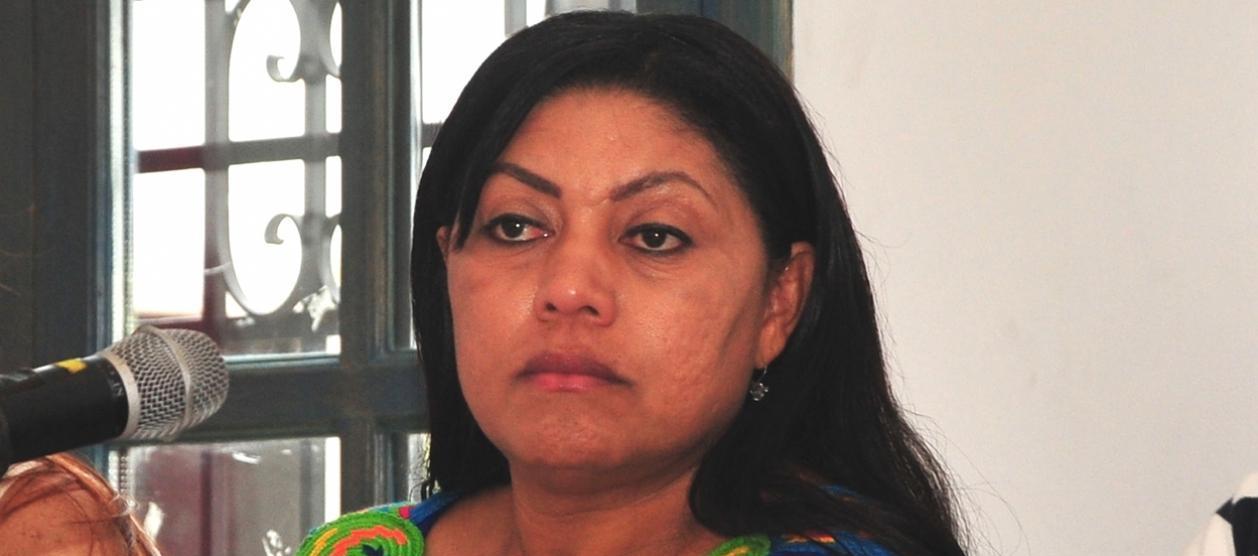 La exgobernadora de La Guajira, Oneida Pinto Pérez.