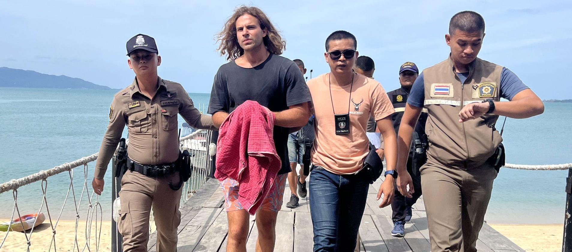 Daniel Sancho, acusado de asesinar al médico colombiano Edwin Arrieta, en Tailandia. 