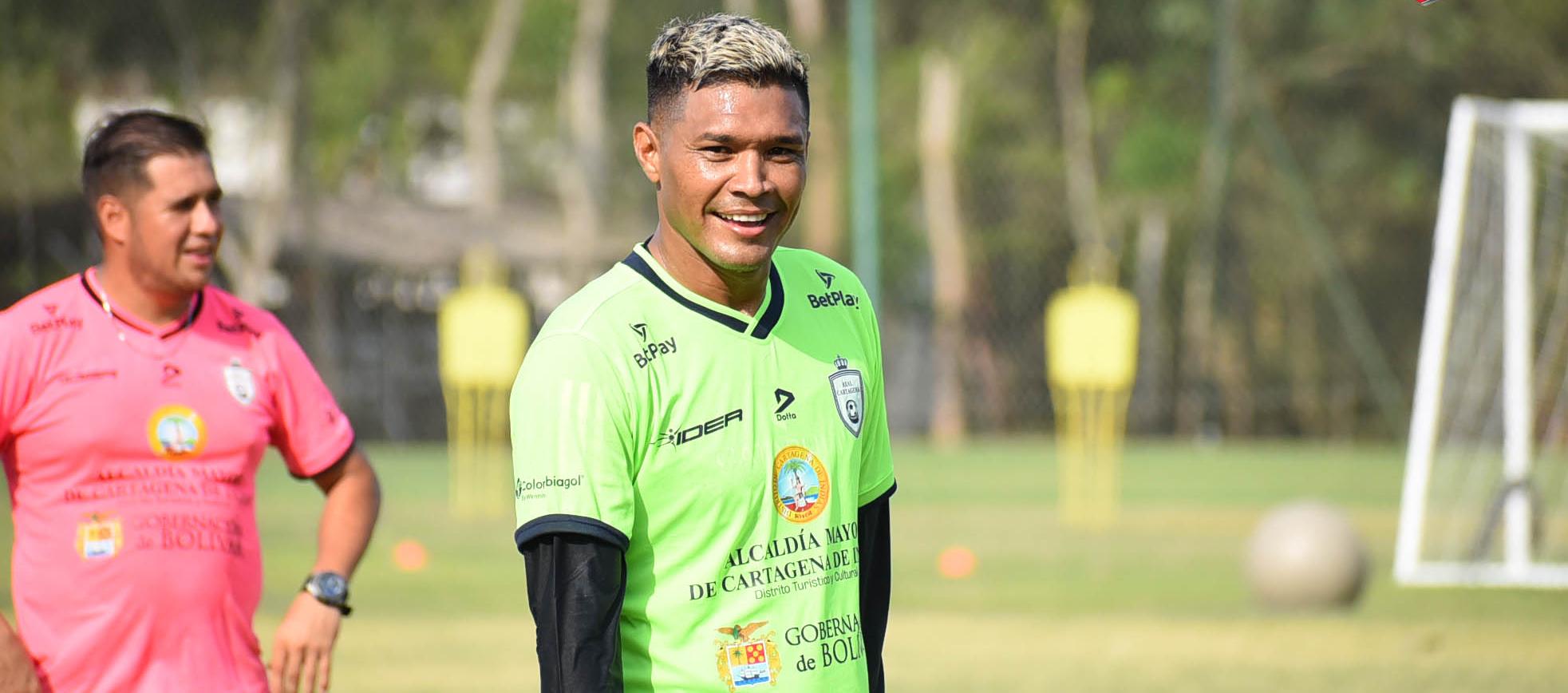 Teófilo Gutiérrez, nuevo delantero del Real Cartagena. 