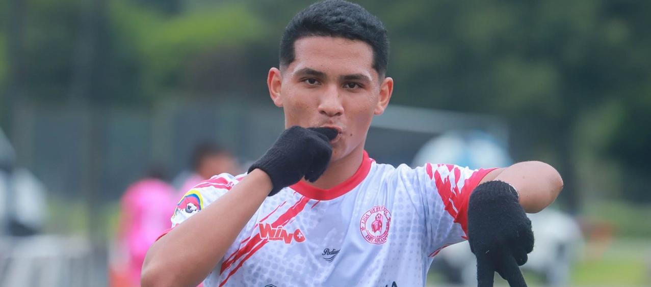 Zaid Fontalvo, autor del gol del triunfo de Atlántico sobre Quindío. 