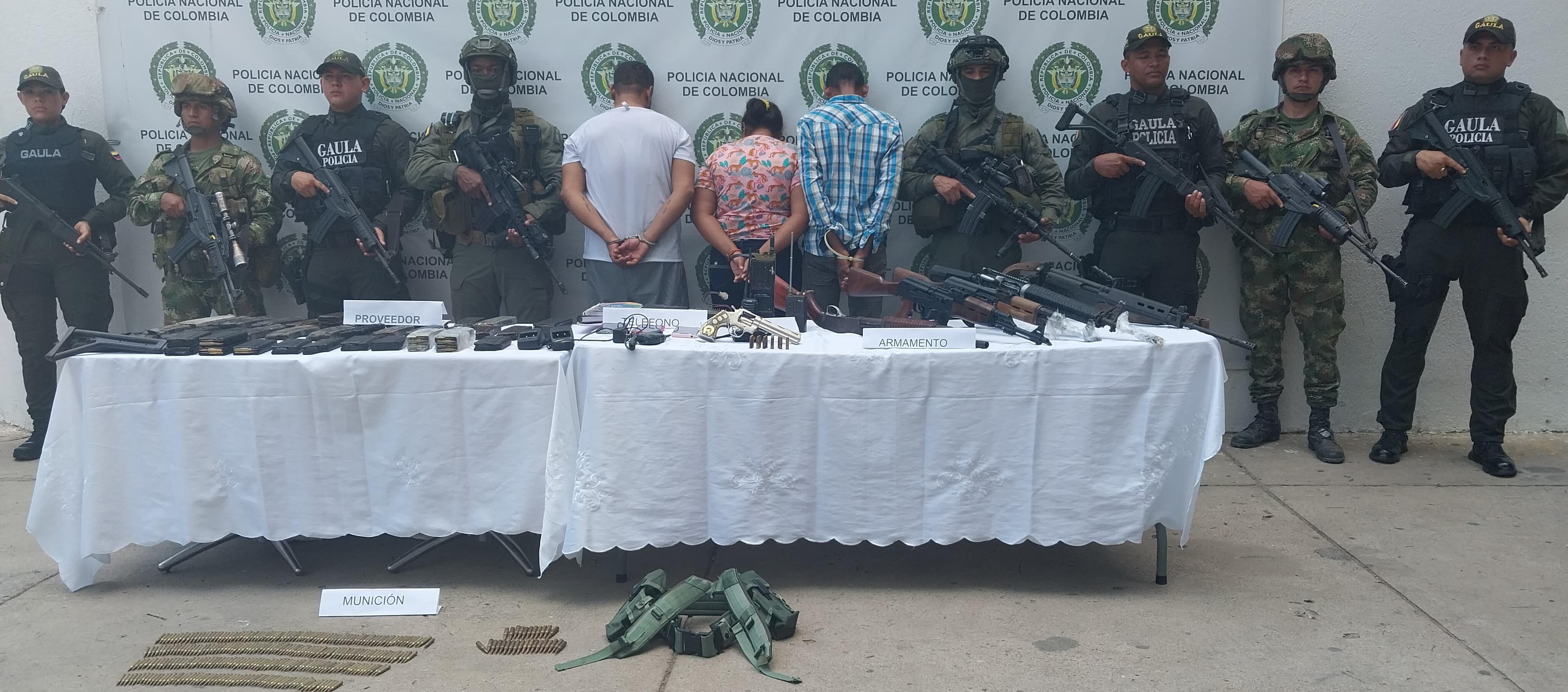 Entre los capturados se encuentra alias ‘Guzmán’.