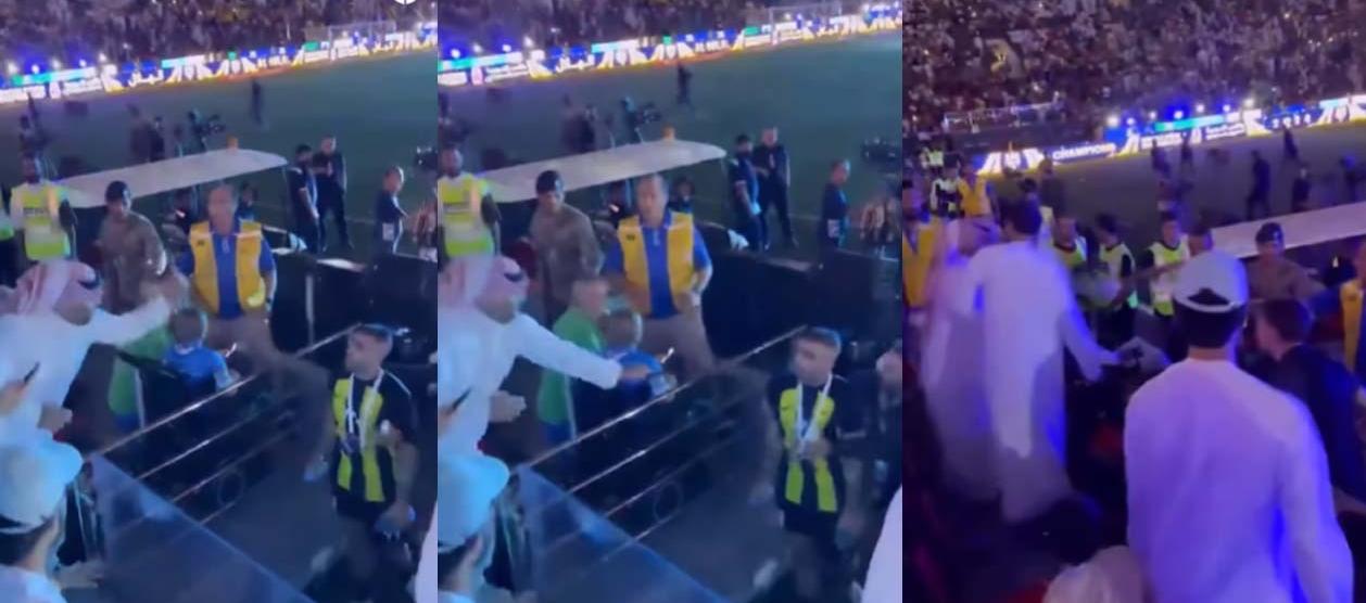 El jugador que recibió el latigazo fue Abderrazak Hamdallah.