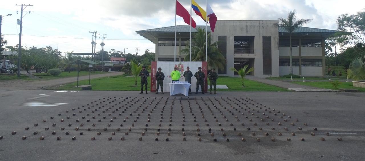 Los artefactos incautados.