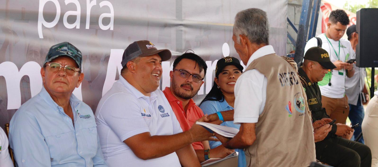 El Alcalde de Baranoa, Edinson Palma.