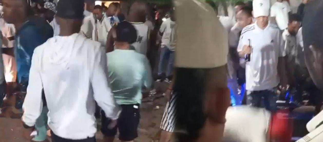 Momento en que las víctimas eran auxiliadas. 