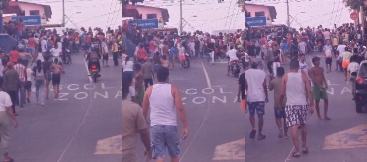 Lugar donde ocurrió el ataque sicarial en el barrio Ciudad Modesto. 