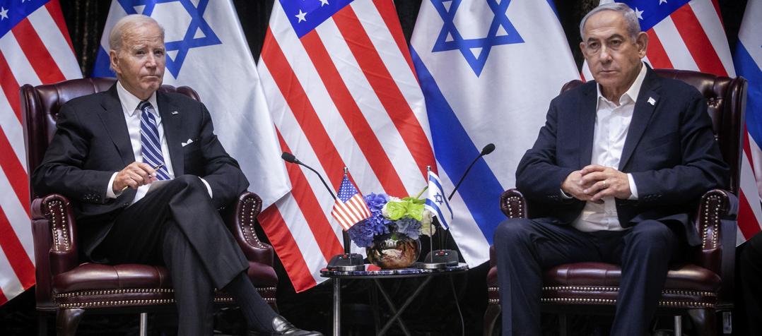 Joe Biden y Benjamín Netanyahu.