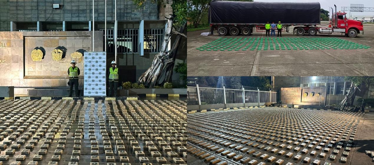 Cocaína incautada el pasado fin de semana en tres operativos. 