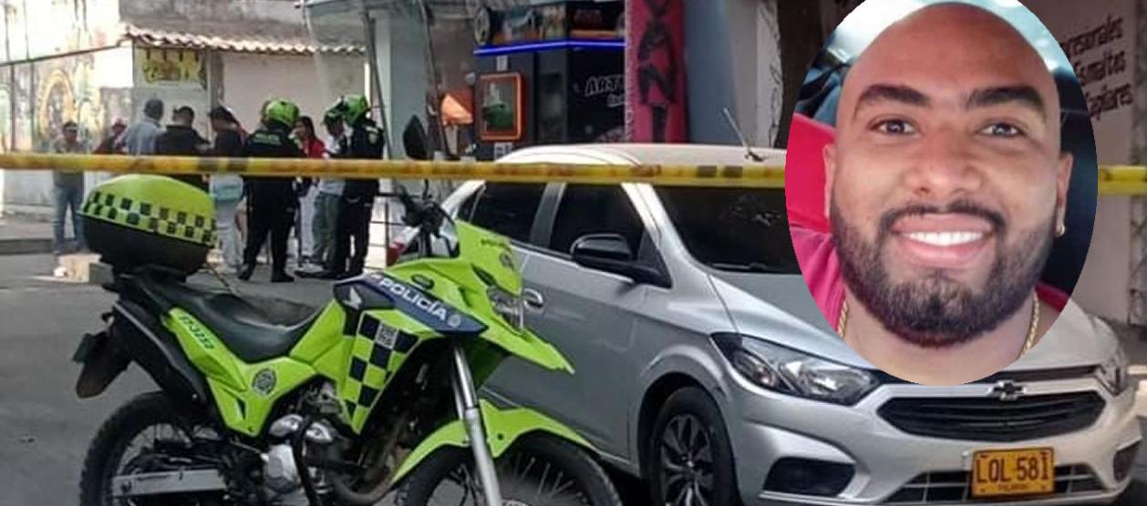 Juan Carlos Coronado en el sitio en el que fue asesinado