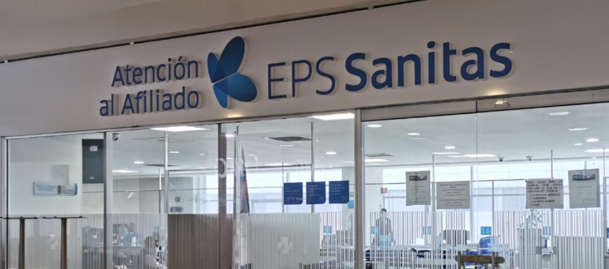 Una sede de la eps Sanitas. 