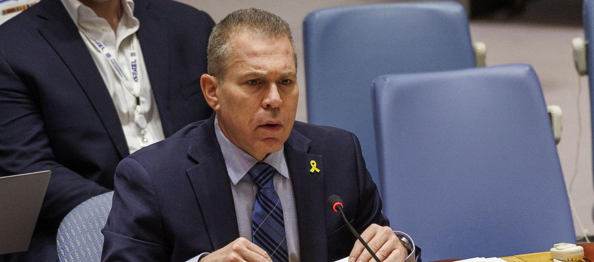 El embajador de Israel ante la ONU, Gilad Erdan.