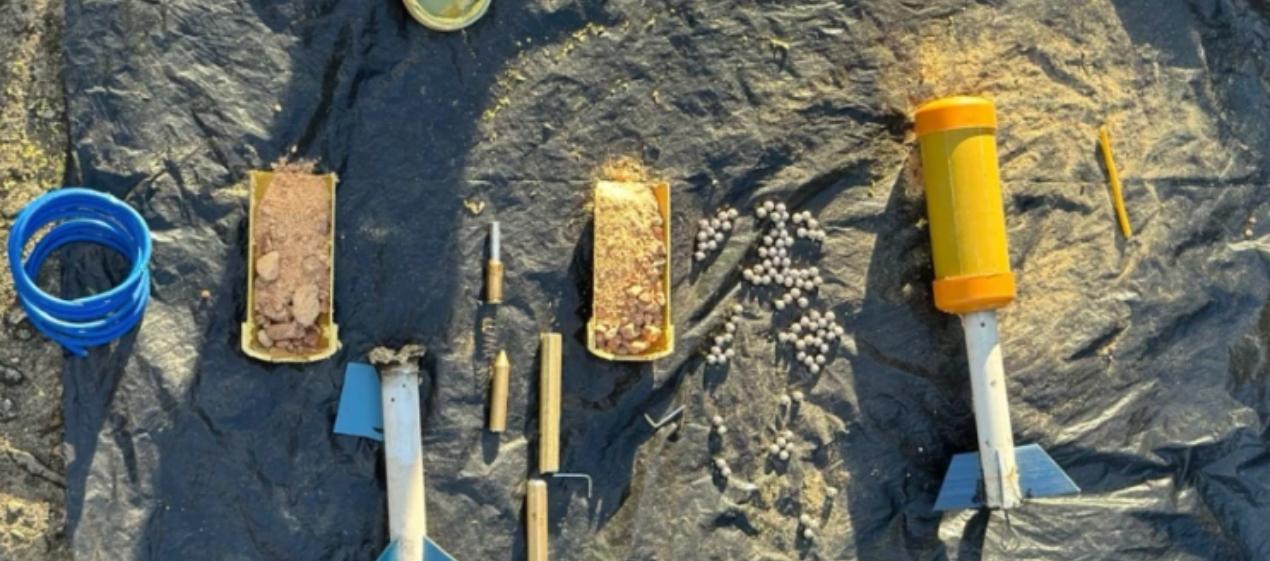 Explosivos encontrados por las autoridades en el Cauca. 