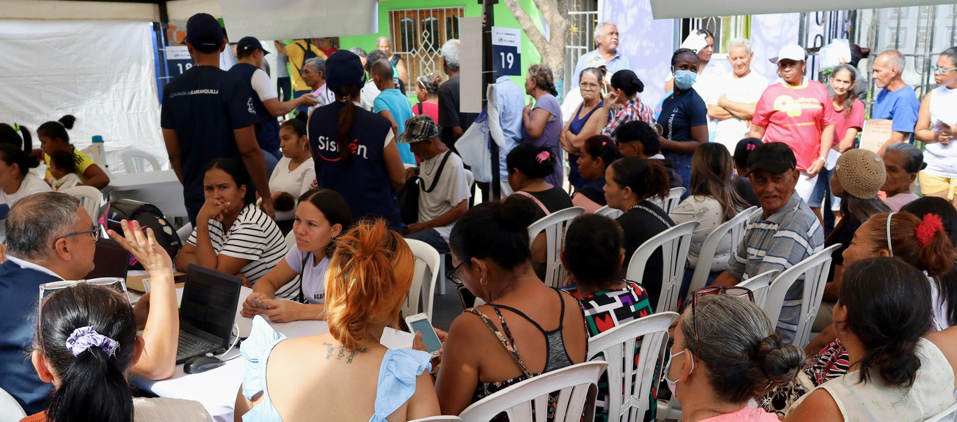 Se realizó en la calle 77 entre carrera 9 y 9C.