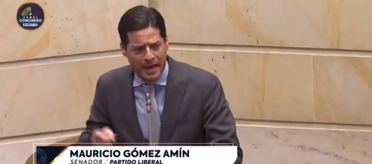 El senador Mauricio Gómez