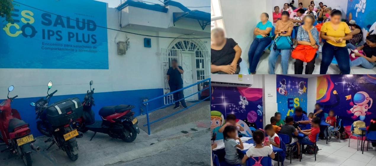 La IPS que prestaba servicios a niños autistas. 