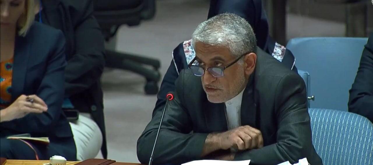 Embajador iraní ante la ONU, Saeed Iravani.