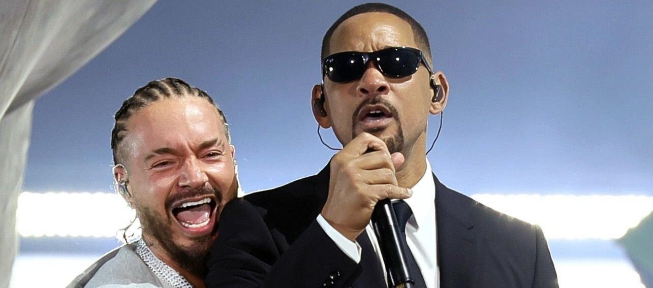 J. Balvin junto a Will Smith.