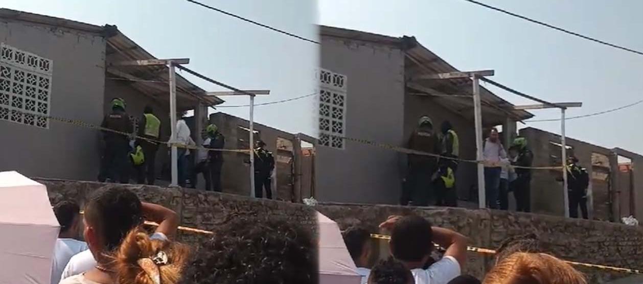 Lugar donde se perpetró el crimen, en el barrio Las Américas. 