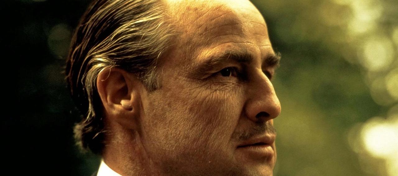 Marlon Brando como Vito Corleone en la película 'The Godfather'.