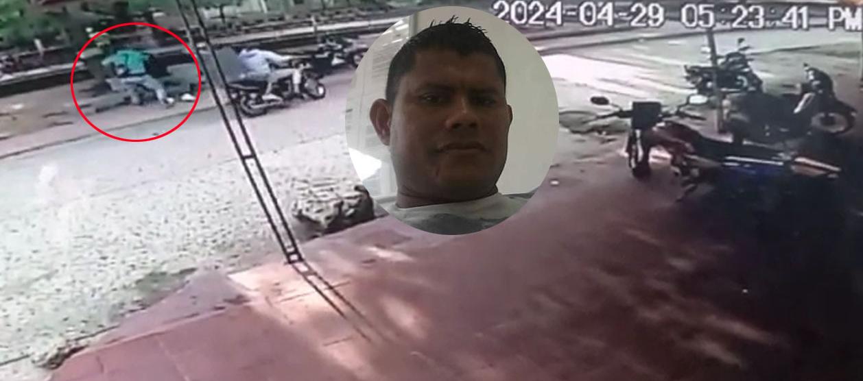 El parrillero de la moto sacó un arma de fuego y la accionó en reiteradas oportunidades.