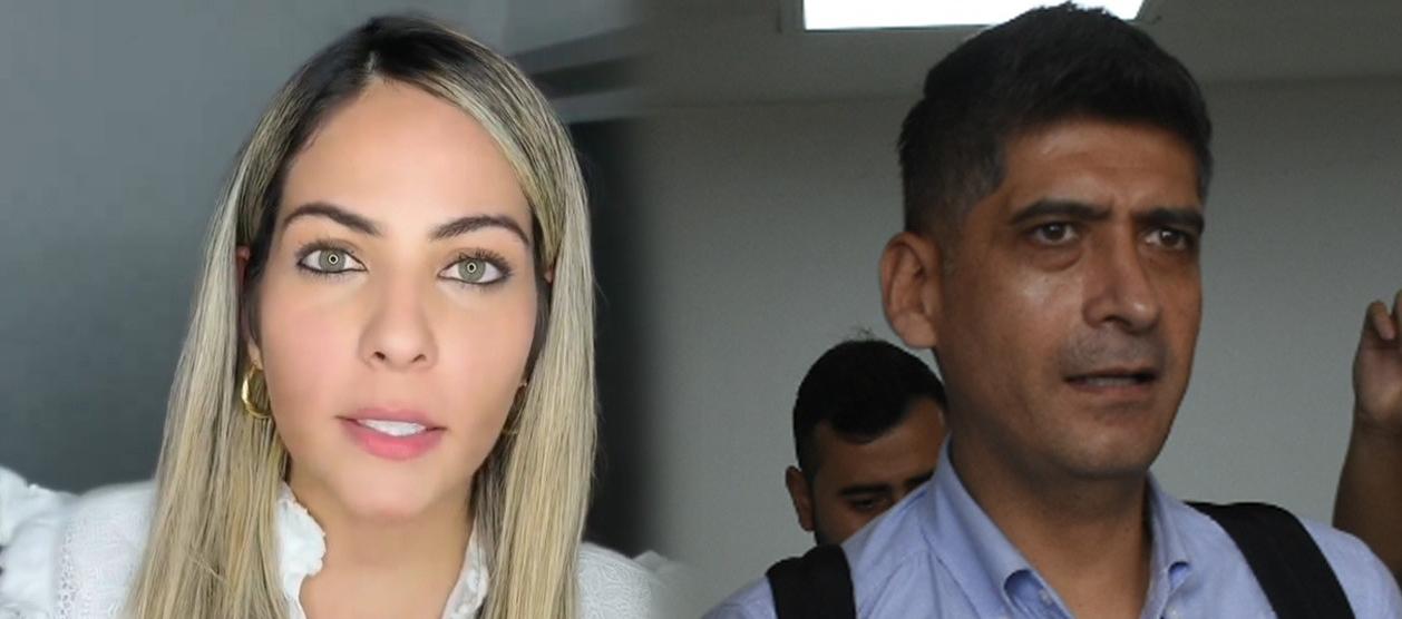 Laura Ojeda y el Fiscal Mario Burgos.