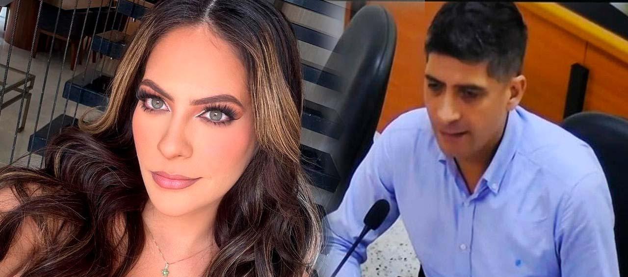 Laura Ojeda y el Fiscal Mario Burgos.