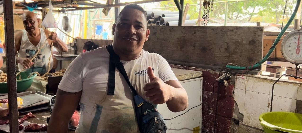 El comerciante Carlos Rada.