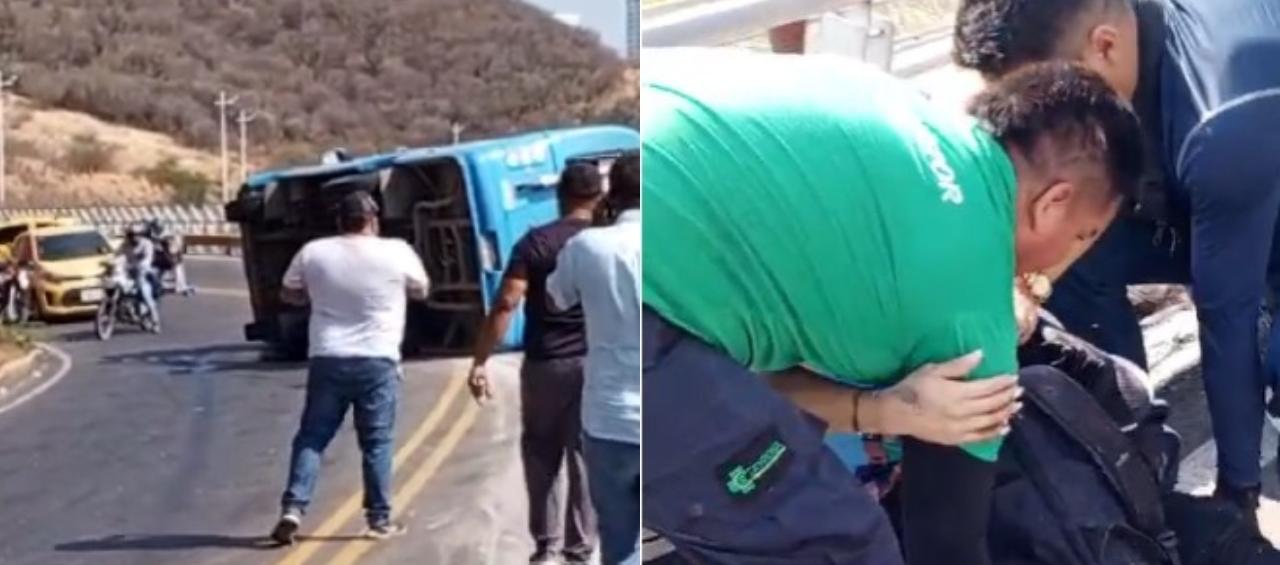 El accidente tuvo lugar en la vía Ziruma.