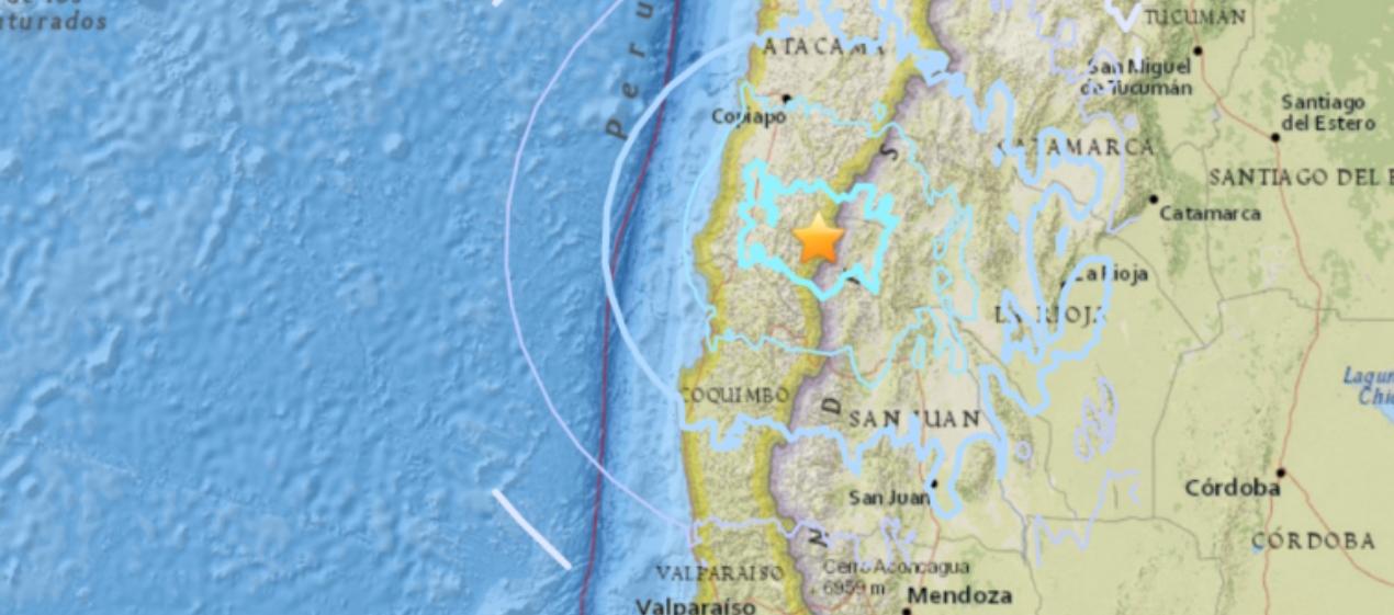 El sismo se sintió en amplio sector de Chile. 