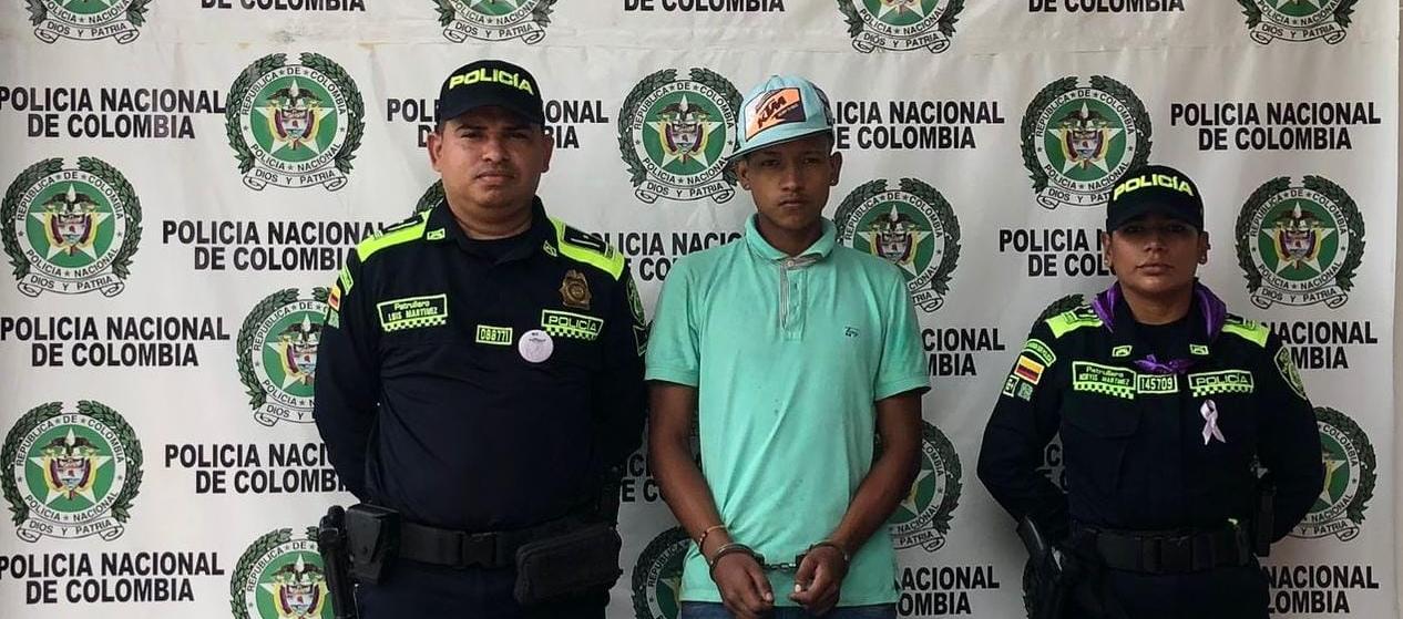 Deison Sierra Baldovino, capturado. 