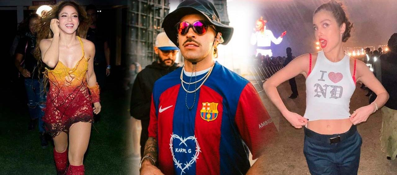 Shakira, Feid y Olivia Rodrigo.