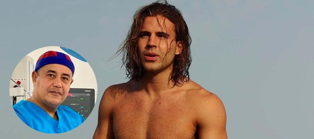 El español Daniel Sancho y el cirujano colombiano Edwin Arrieta (recuadro)